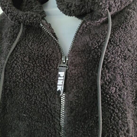 Victoria' Secret PINK teddy quarter zip Pullover - Picture 3 of 5